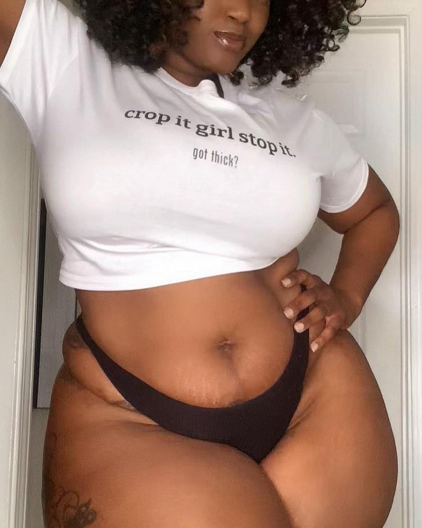 GT? Crop It Girl Stop It Crop Tee