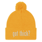 Got Thick? Pom-Pom Beanie