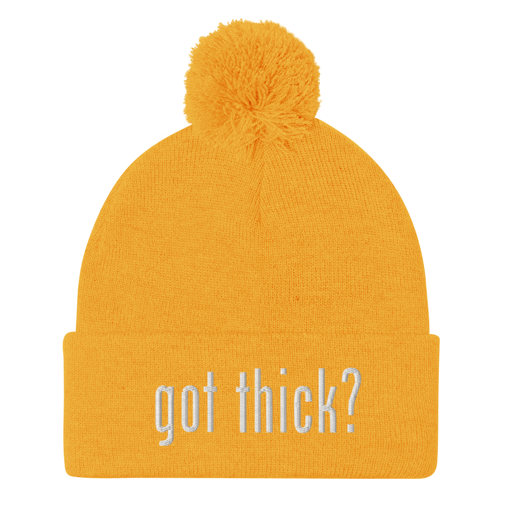 Got Thick? Pom-Pom Beanie