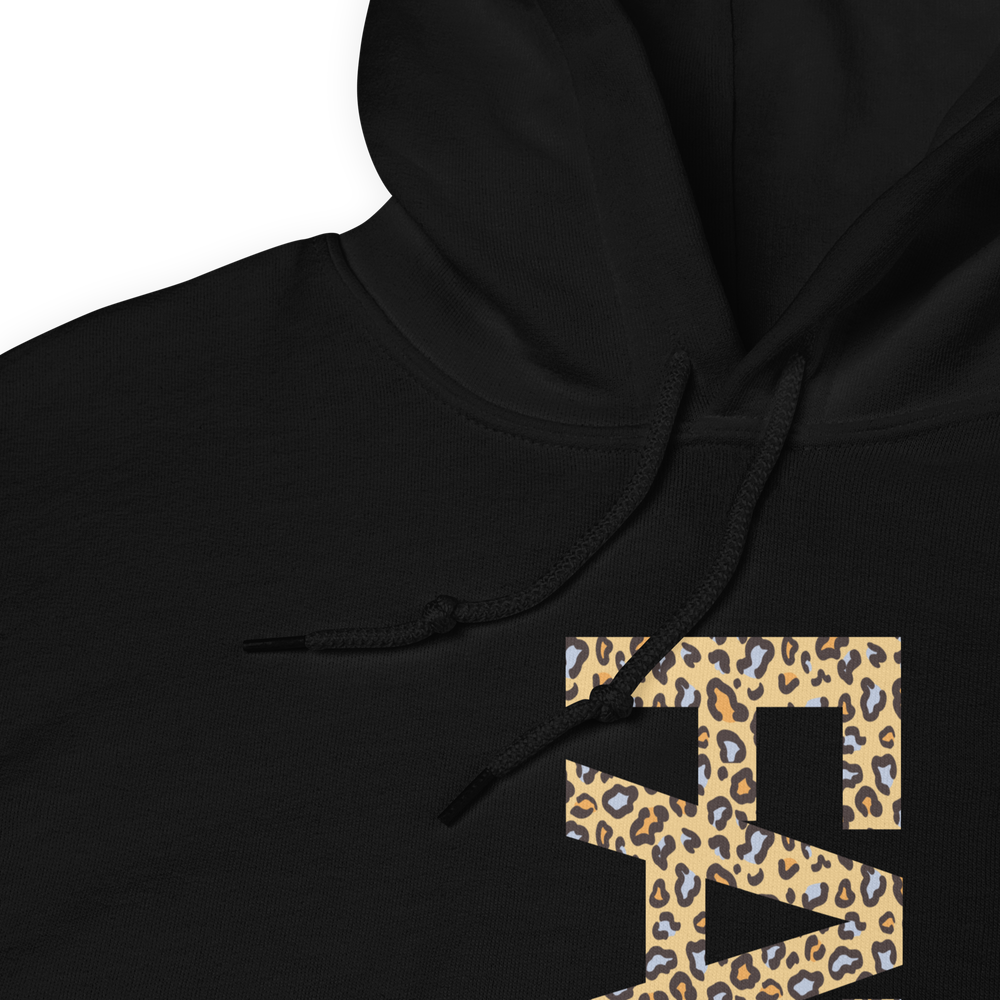 FAT Cheetah Print Lettering Hoodie