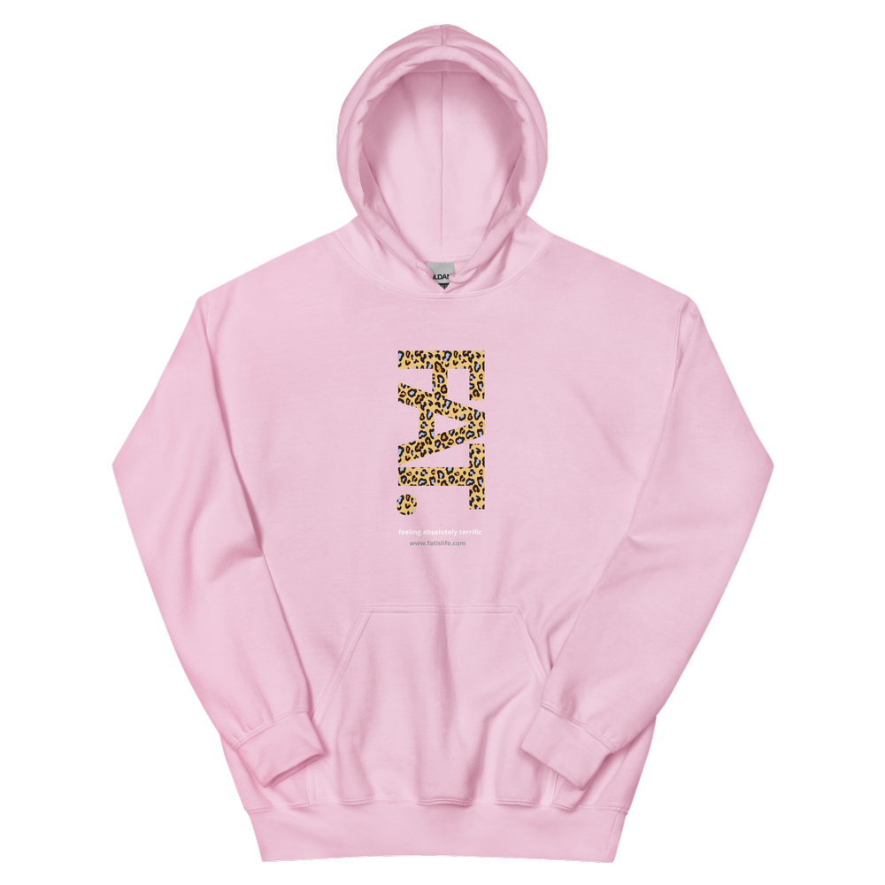 FAT Cheetah Print Lettering Hoodie