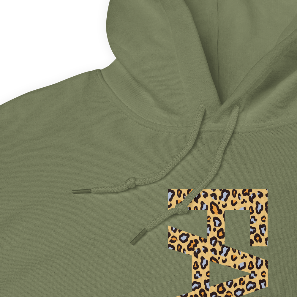 FAT Cheetah Print Lettering Hoodie